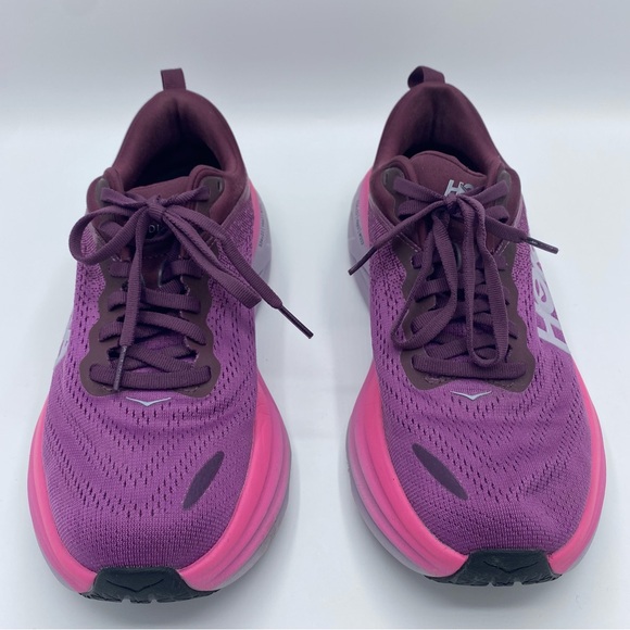 HOKA Beautyberry Grape Wine Bondi 8 Running Shoe Sneaker Size 8 - Picture 5 of 12